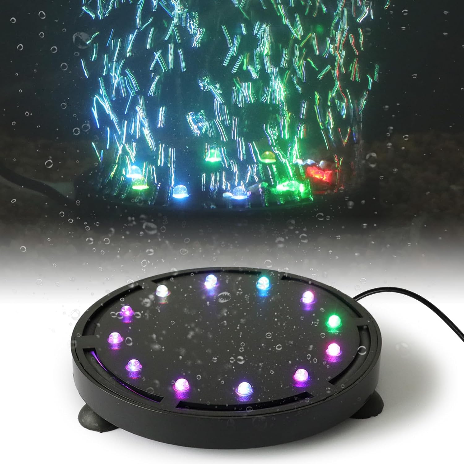 Marine Coral - Aquarium Bubble Light 9/12 LEDs, Submersible