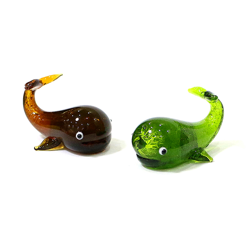 Murano Glass Whale Miniature F - Marine Aquarium 评论和价格