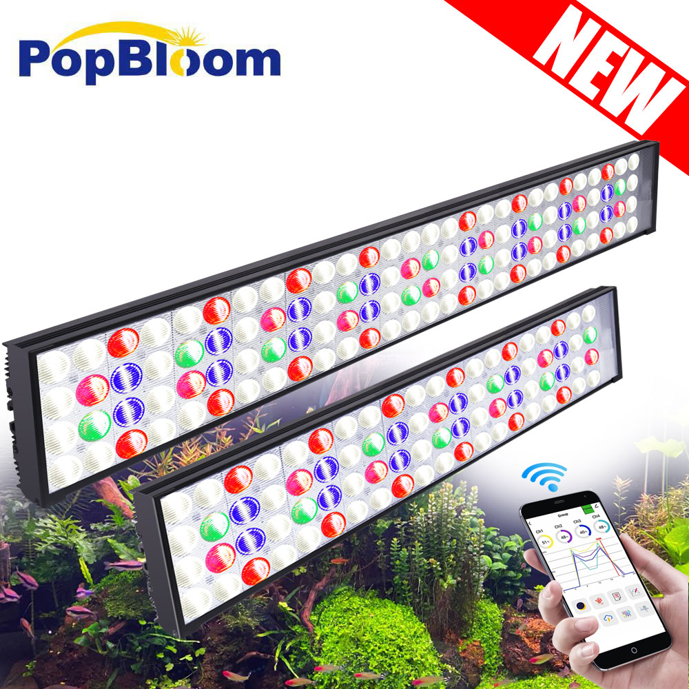 PopBloom H54 H75 WiFi Full Spe - Aquarium Marine Lights 评论和价格