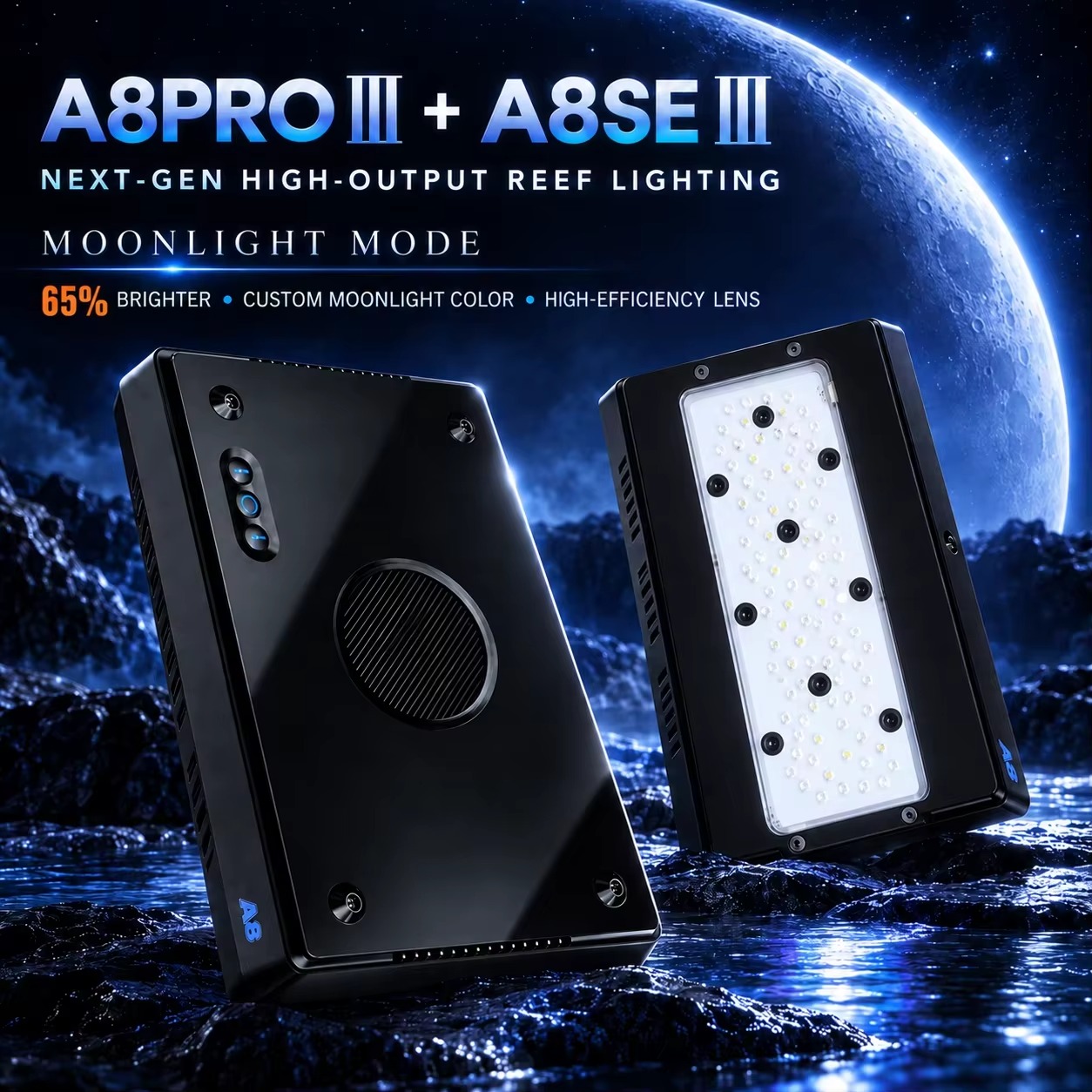 A8 Pro III Max 230W 8 Channels - Reef Lighting 评论和价格
