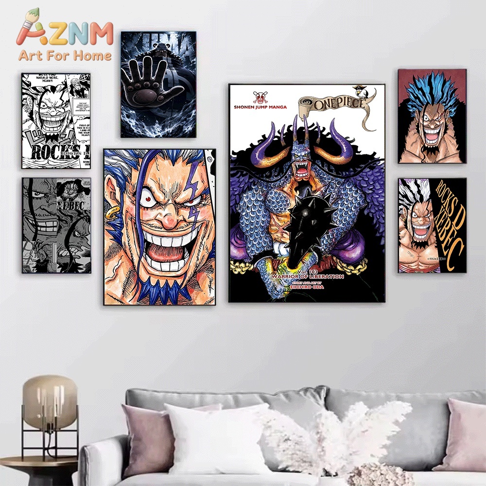 One Piece Anime Canvas Wall Ar - Live Rock 评论和价格