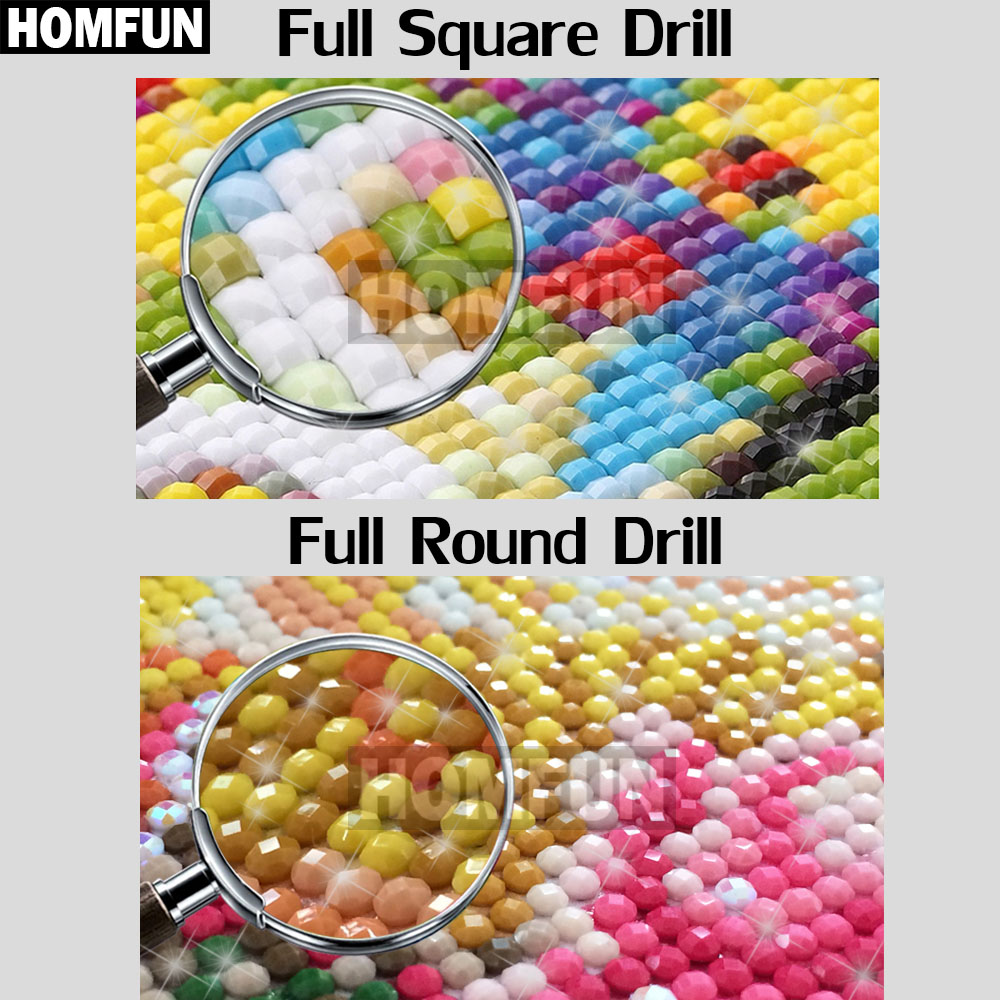 HOMFUN Full Square/Round Drill - Marine Coral 评论和价格