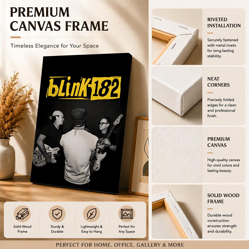 Rock Band B-Blink 182 Framed W - Live Rock 评论和价格